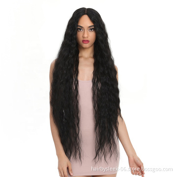 Rebecca Fashion synthetic wigs 41Inch Long afro kinky curly female natural color bohemian hair wig synthetic hair wigs for women
